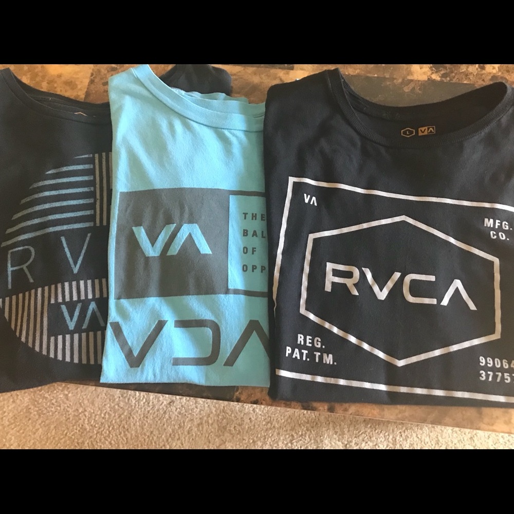 RVCA sz Lg Men’s T-shirts (lot of 3)